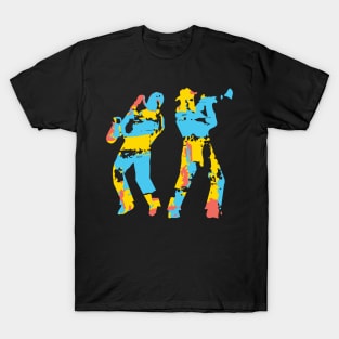 Sax and Trumpet Musicians T-Shirt